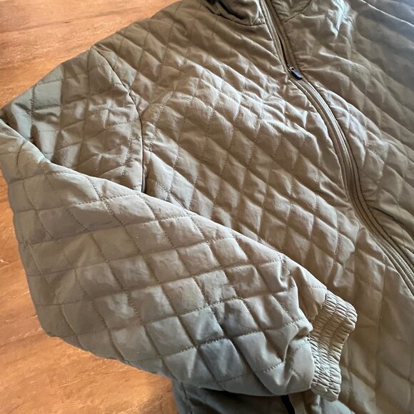 Zanerobe Quilted Light Puffer Jacket Green Outerwear Full Zip Mens Medium - Picture 2 of 9